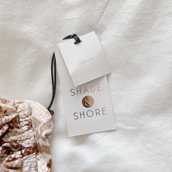 Shade & Shore NWT Light Lift Shirred Underwire Bikini Top 36D Swim Anima… - Picture 11 of 13